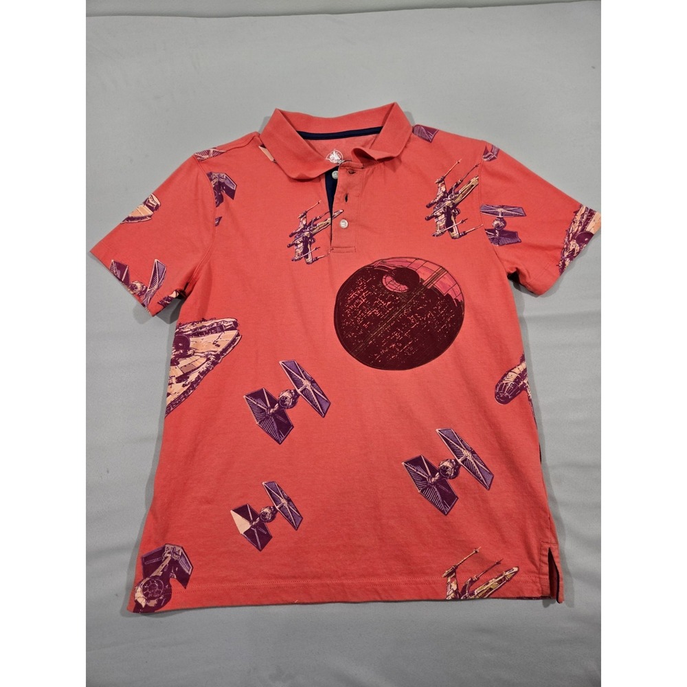 Disney Star Wars men's slim fit polo shirt in orange, Small